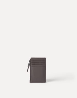 Calfskin card case Brown Woman - Brunello Cucinelli