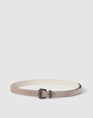 Suede belt Light Brown Woman - Brunello Cucinelli