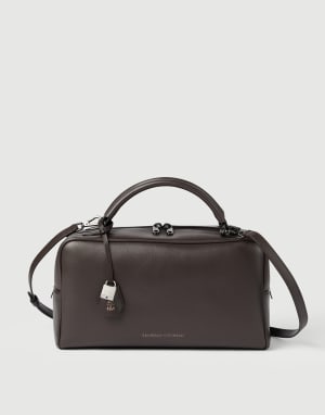 Borsa Boston Explorer in nappa Testa di Moro Donna - Brunello Cucinelli