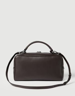 Borsa Boston Explorer in nappa Testa di Moro Donna - Brunello Cucinelli