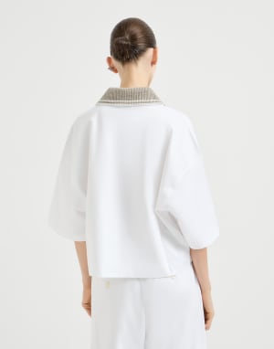 Couture interlock polo shirt White Woman - Brunello Cucinelli