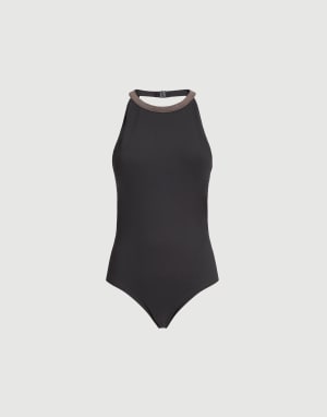 One-piece swimsuit Lignite Grey Woman - Brunello Cucinelli