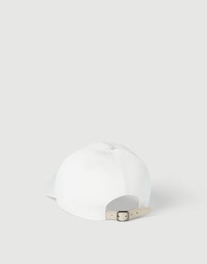 Gorra de béisbol con Monile Blanco Mujer - Brunello Cucinelli