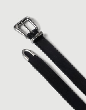 Vachetta belt with monili Black Woman - Brunello Cucinelli