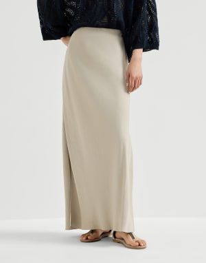 Bias-cut skirt Buff Woman - Brunello Cucinelli