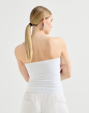 Top bandeau Blanco Mujer - Brunello Cucinelli