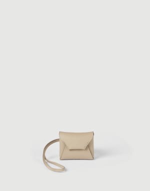 Calfskin bag charm Buff Woman - Brunello Cucinelli