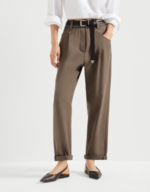 Baggy-Pants Braun Damen - Brunello Cucinelli
