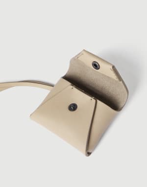 Calfskin bag charm Buff Woman - Brunello Cucinelli