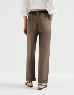 Baggy-Pants Braun Damen - Brunello Cucinelli
