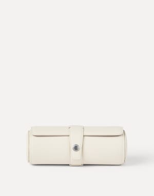 Calfskin watch case Chalk Man - Brunello Cucinelli