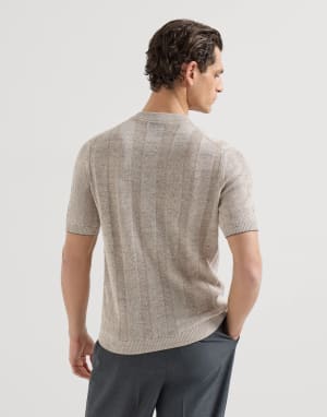 亨利领T恤衫 砂黄 男款 - Brunello Cucinelli