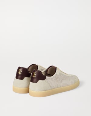Sneakers en maille Panama Homme - Brunello Cucinelli