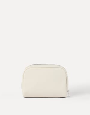 Calfskin beauty case Chalk Man - Brunello Cucinelli