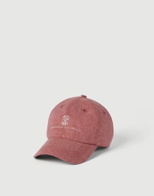 Gorra de béisbol con bordado Coral Hombre - Brunello Cucinelli