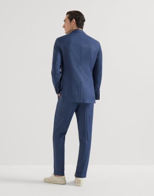 威尔士格纹西装套装 蓝色 男款 - Brunello Cucinelli