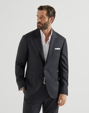 Chaqueta pata de gallo Antracita Hombre - Brunello Cucinelli