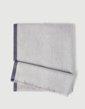 Cashmere scarf Pearl Grey Man - Brunello Cucinelli