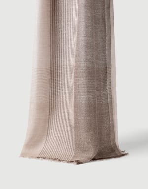 Linen and silk scarf Yuta Man - Brunello Cucinelli
