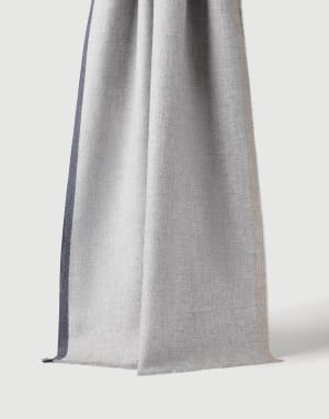 Wool and cashmere scarf Pearl Grey Man - Brunello Cucinelli