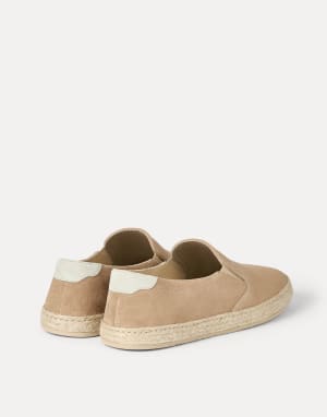 Suede slip-on Light Brown Man - Brunello Cucinelli
