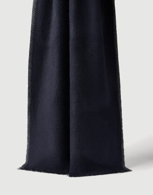 Cashmere scarf Marine Blue Man - Brunello Cucinelli