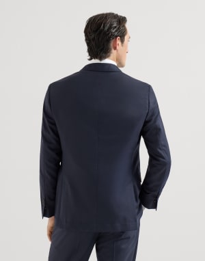 Cashmere blazer Navy Blue Man - Brunello Cucinelli