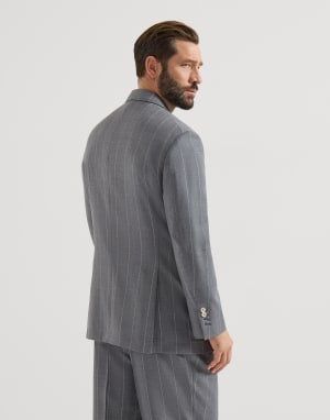 Virgin wool blazer Medium Grey Man - Brunello Cucinelli