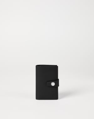 Leather wallet with zipper Black Man - Brunello Cucinelli