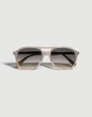 Acetate aviator sunglasses Panama Sand Eyewear - Brunello Cucinelli