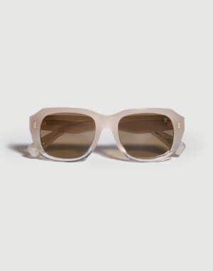 Demetra acetate sunglasses Crystal Beige Eyewear - Brunello Cucinelli