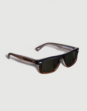 Lunettes de soleil avec verres polarisés Cognac Vintage Lunettes - Brunello Cucinelli