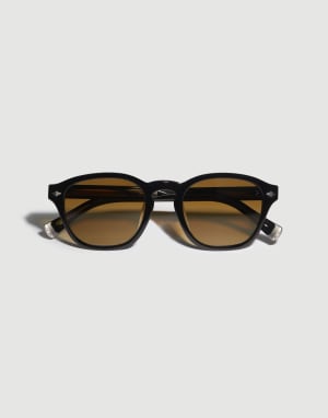 Panto acetate sunglasses Black Eyewear - Brunello Cucinelli
