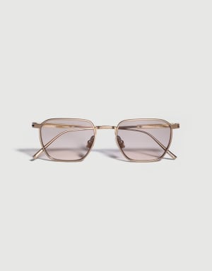 Squared titanium aperitif frame Gold Eyewear - Brunello Cucinelli