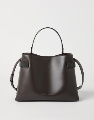 Top-Handle Essence bag Rust Brown Woman - Brunello Cucinelli