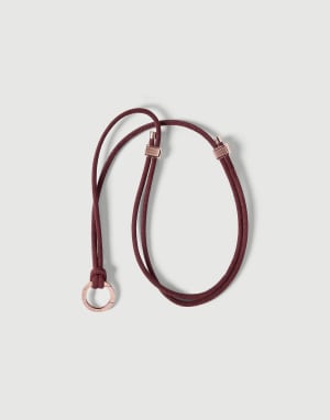Glasses cord with monili Burgundy Woman - Brunello Cucinelli