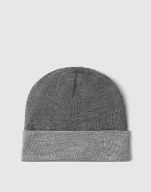 Gorro papalina de cachemir y seda Gris Oscuro Hombre - Brunello Cucinelli