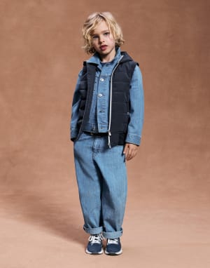 ブルネロクチネリ　ボーイズＴシャツセット(カーキ＆グレー)１２Ｙ Boy's outfits | Shop by look | Brunello Cucinelli