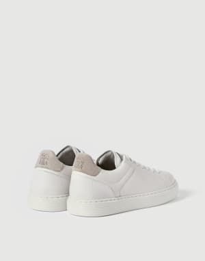 Grained calfskin sneakers White Man - Brunello Cucinelli