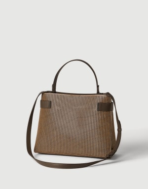 Borsa Top-Handle Essence in pelle Marrone Donna - Brunello Cucinelli