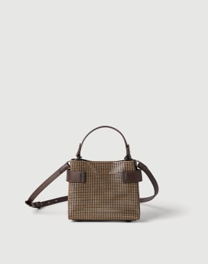 Borsa Top-Handle Essence piccola in pelle Marrone Donna - Brunello Cucinelli
