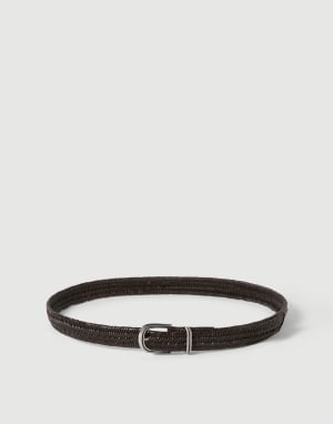 Ceinture en cuir tressé Marron Homme - Brunello Cucinelli