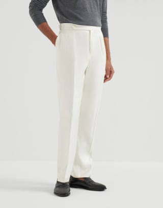 Pantalón para esmoquin Blanco Crudo Hombre - Brunello Cucinelli