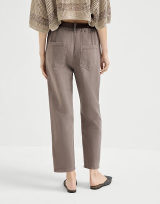 Five-Pocket-Hose Erdbraun Damen - Brunello Cucinelli