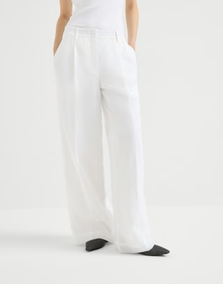 Sartorial track trousers White Woman - Brunello Cucinelli