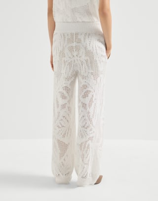 Dazzling water lilies trousers White Woman - Brunello Cucinelli