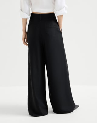 Sartorial wrap trousers Black Woman - Brunello Cucinelli