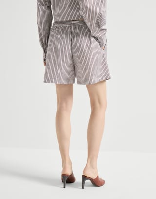 Шорты Pyjama с цепочкой Мониль Бордо Женщина - Brunello Cucinelli