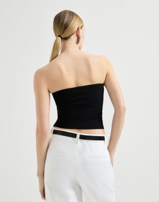 Bandeau-Top Schwarz Damen - Brunello Cucinelli
