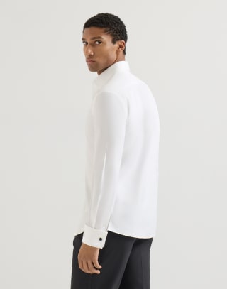 Tuxedo shirt White Man - Brunello Cucinelli